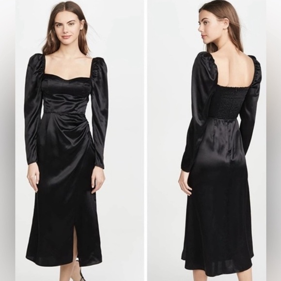 Reformation “Rey” Silk Dress - Picture 2 of 9